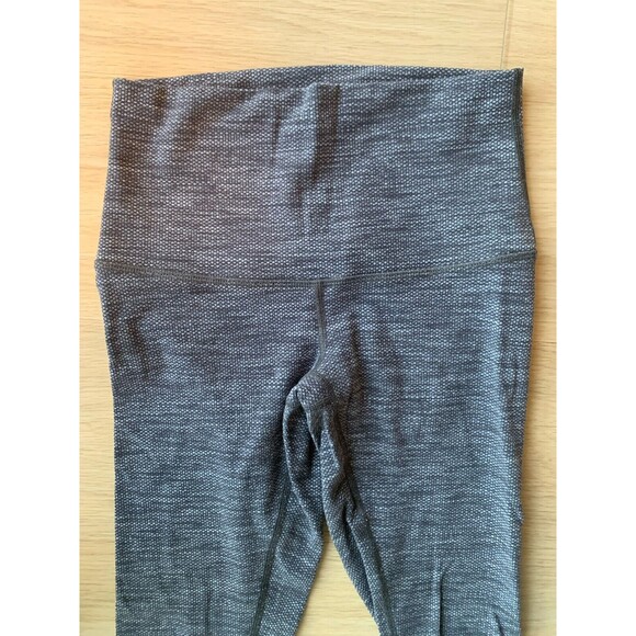 Lululemon Wunder Under Low-Rise Tight 28" Luon Variegated Knit Heathered Black - Picture 6 of 11